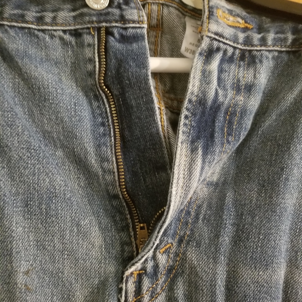 Levi's 505 Regular Fit 36W 29L Blue Jeans